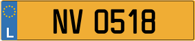 Truck License Plate